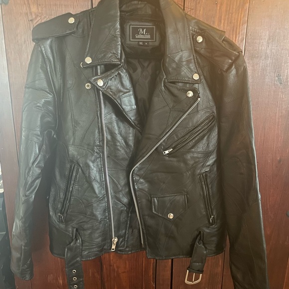 Other - M collection vintage leather motorcycle jacket